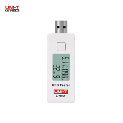 USB đo dòng sạc UNI-T UT658 hiển thị LCD (0~9V, 0~3A)