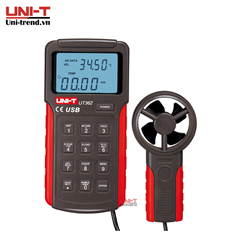 Máy đo vận tốc gió UNI-T UT362 (2~30m/s, 0~40°C, USB)