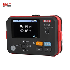 Máy đo nội trở ắc quy UNI-T UT677C (0.000mΩ -3Ω, 0~120V, Bluetooth)