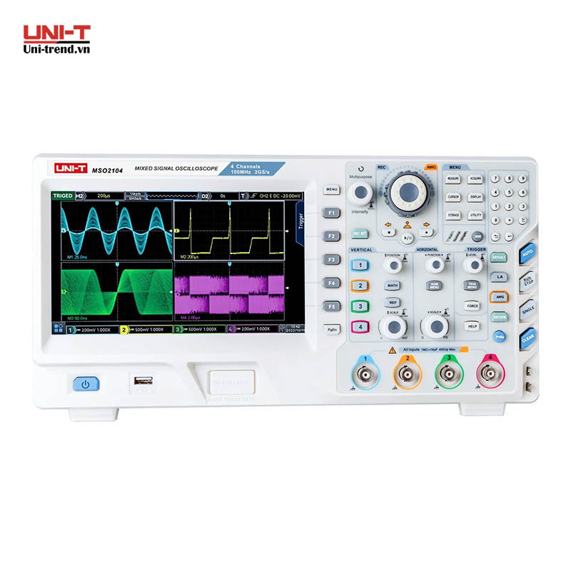 Máy hiện sóng số UNI-T MSO2104 (100 MHz, 2.0GSa/s, 4+16CH)
