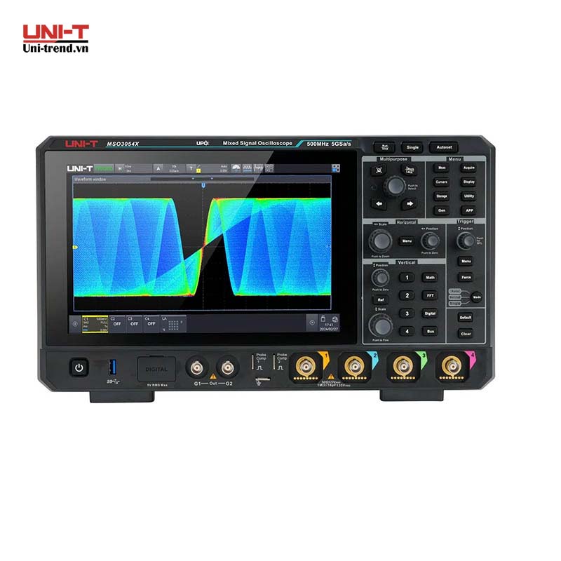 Máy hiện sóng số hỗn hợp UNI-T MSO3054X (500MHz, 5GSa/s, 500Mpts, 4+16CH, MSO)