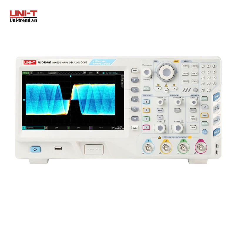 Máy hiện sóng số UNI-T MSO3504E (500MHz, 2.5GSa/s, 4+16CH, 250 Mpts)