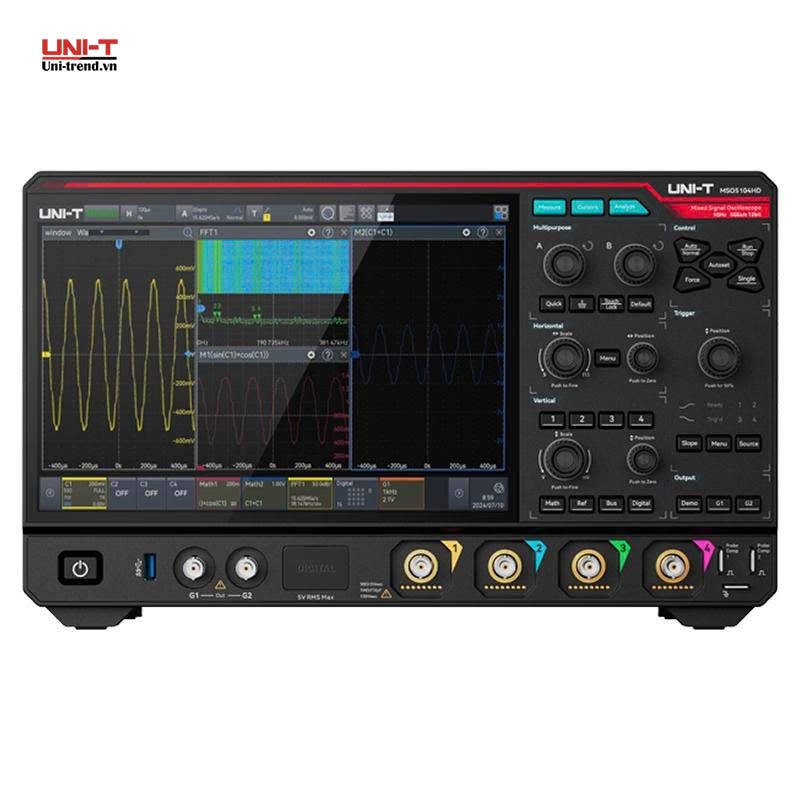 Máy hiện sóng độ phân giải cao UNI-T MSO5104HD (1GHz, 5GSa/s, 4+16CH)
