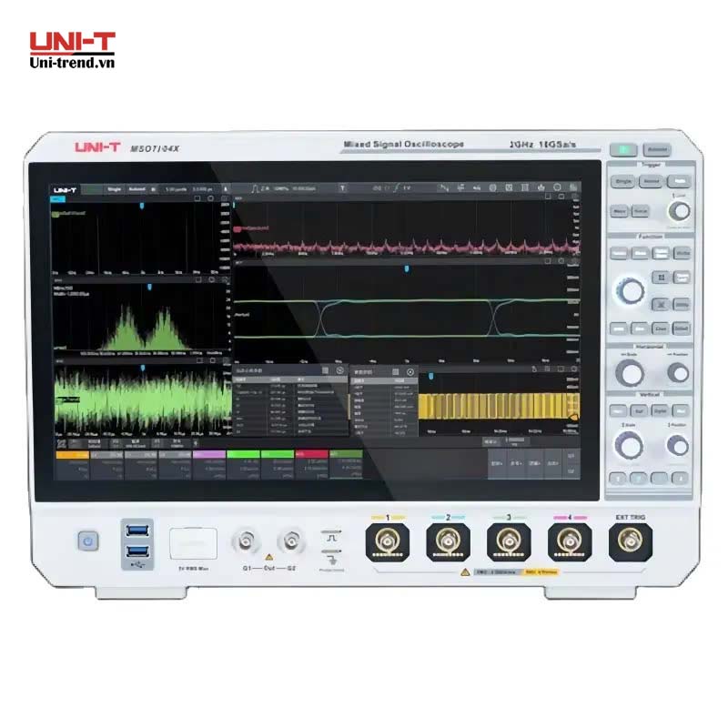 Máy hiện sóng số hỗn hợp UNI-T MSO7104X (1GHz, 10GSa/s, 1Gpts, 4+16CH, MSO)