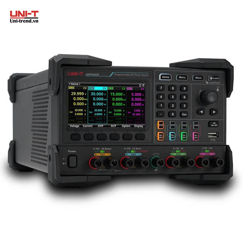 Nguồn điện DC lập trình UNI-T UDP4303S (32V, 3A, 297W, 4CH, Linear)