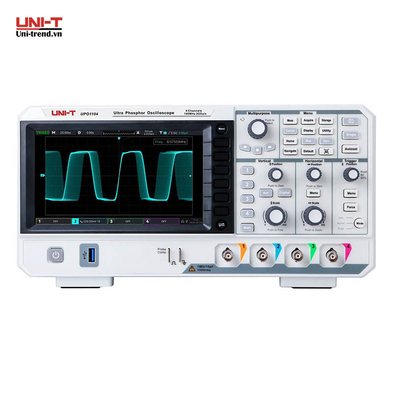 Máy hiện sóng số UNI-T UPO1104 (100MHz, 2 GSa/s, 4CH)