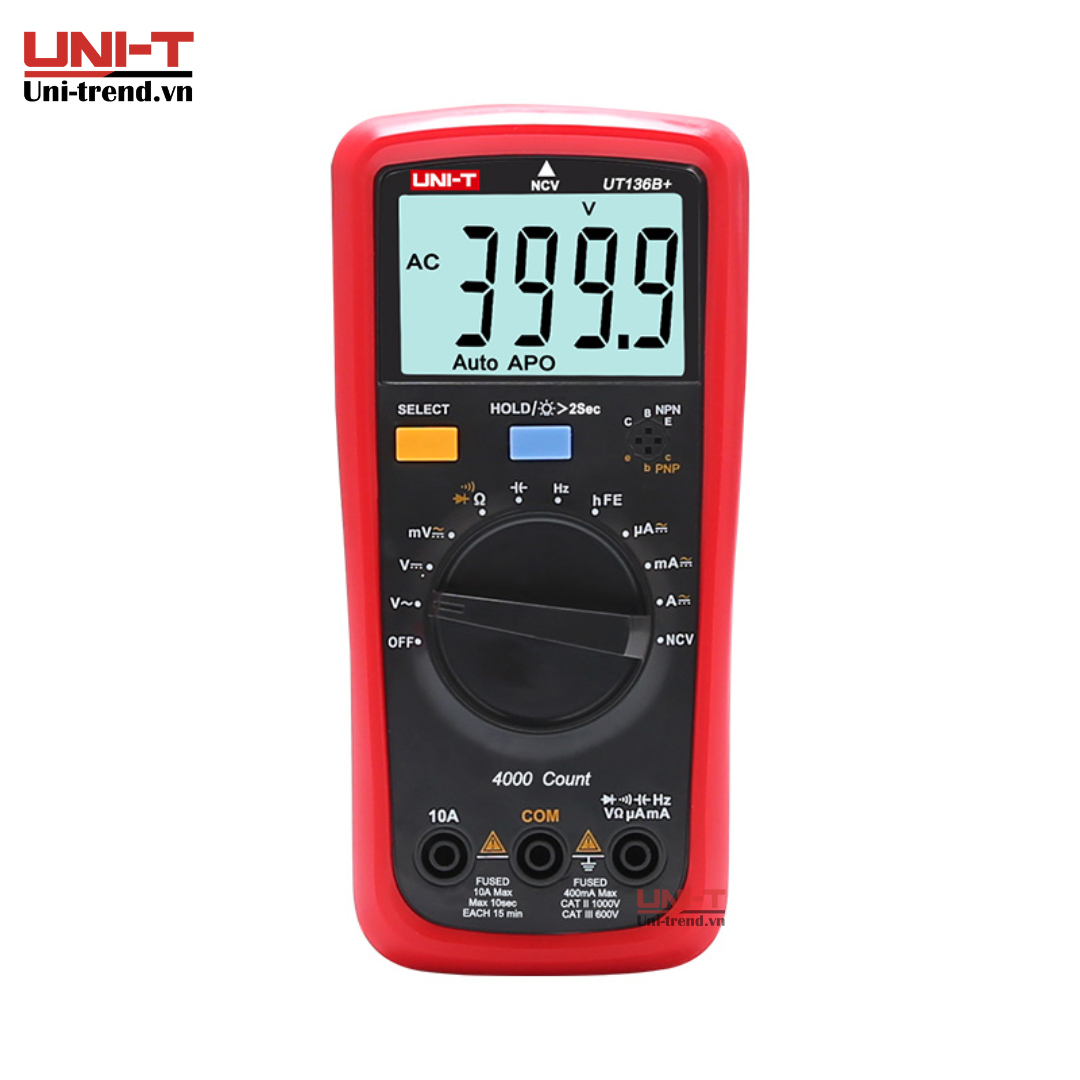 Đồng hồ vạn năng điện tử UNI-T UT136B+ (1000V, 10A, NCV, Auto)