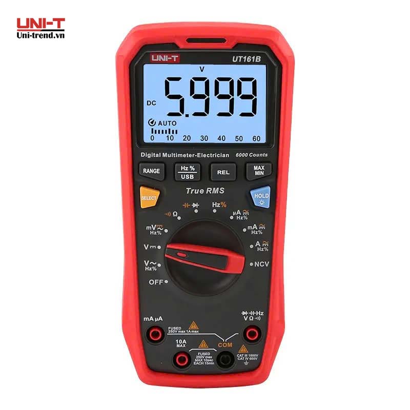 Đồng hồ vạn năng số UNI-T UT161B (1000V, 10A, TrueRMS)
