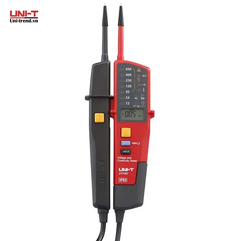 Máy kiểm tra điện áp và thông mạch UNI-T UT18C (6~690V, IP65)