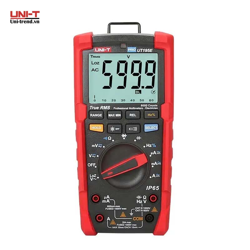 Đồng hồ vạn năng UNI-T UT195E (1000V, 20A, TrueRMS)