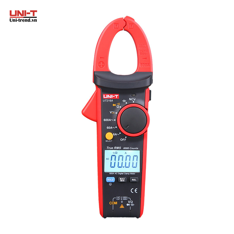Ampe kìm điện tử UNI-T UT216A (AC 600A, TrueRMS)