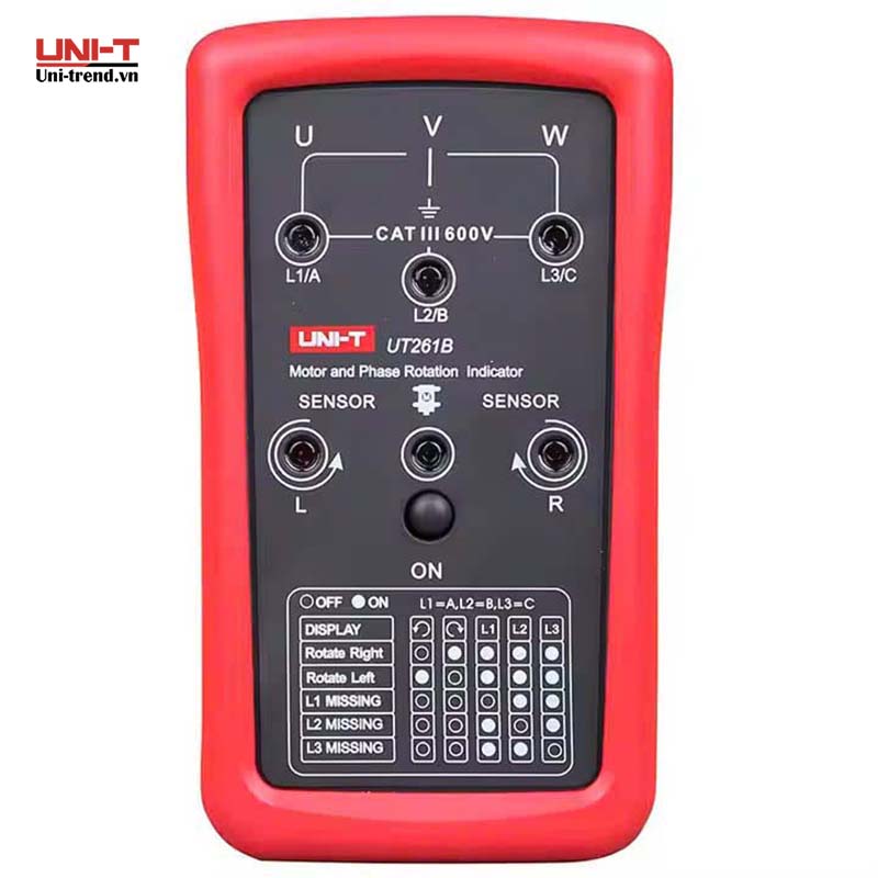 Đồng hồ chỉ thị pha và chiều quay động cơ UNI-T UT261B (690V, 400Hz)