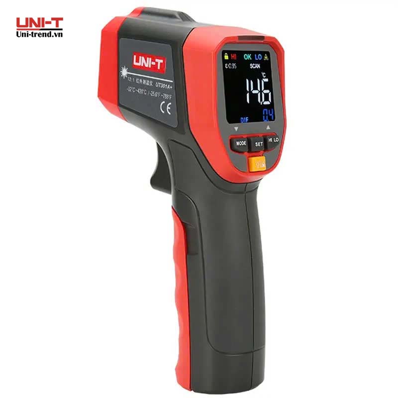 Máy đo nhiệt độ hồng ngoại UNI-T UT301A+ (-32℃~420℃, D:S/12:1)