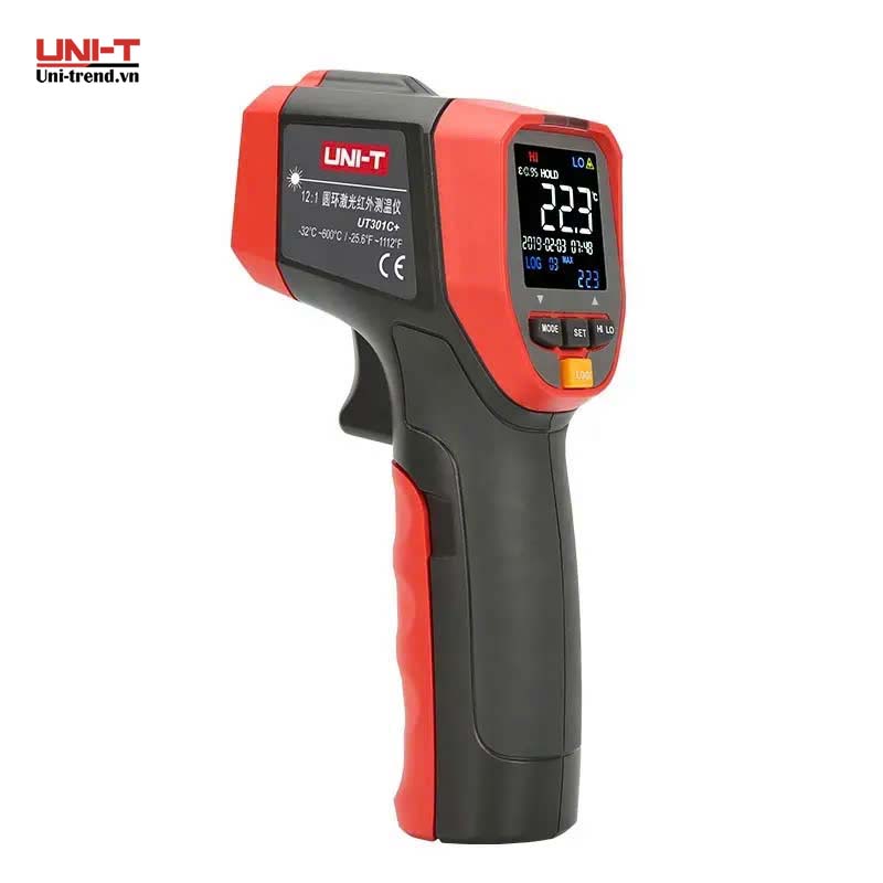 Máy đo nhiệt độ hồng ngoại UNI-T UT301C+ (-32℃~600℃, D:S/12:1)