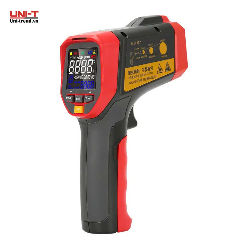 Máy đo nhiệt độ hồng ngoại UNI-T UT302D+ (-32~1100°C, D:S/30:1)