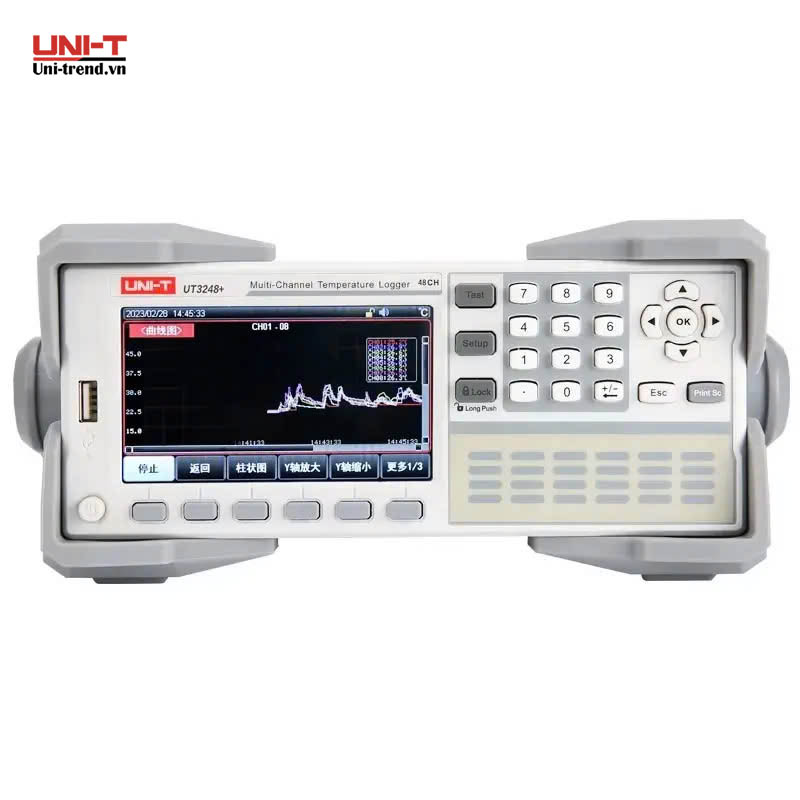 Máy đo ghi nhiệt độ đa kênh UNI-T UT3248+ (-200~1800℃, 48CH)