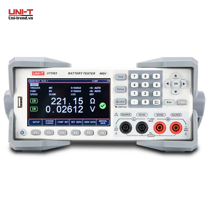 Máy kiểm tra nội trở Pin, Ắc quy UNI-T UT3563 (0-400V, 0.1uΩ~3.2KΩ)