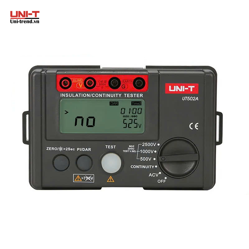 Máy đo điện trở cách điện UNI-T UT502A (2500V, 20GΩ)