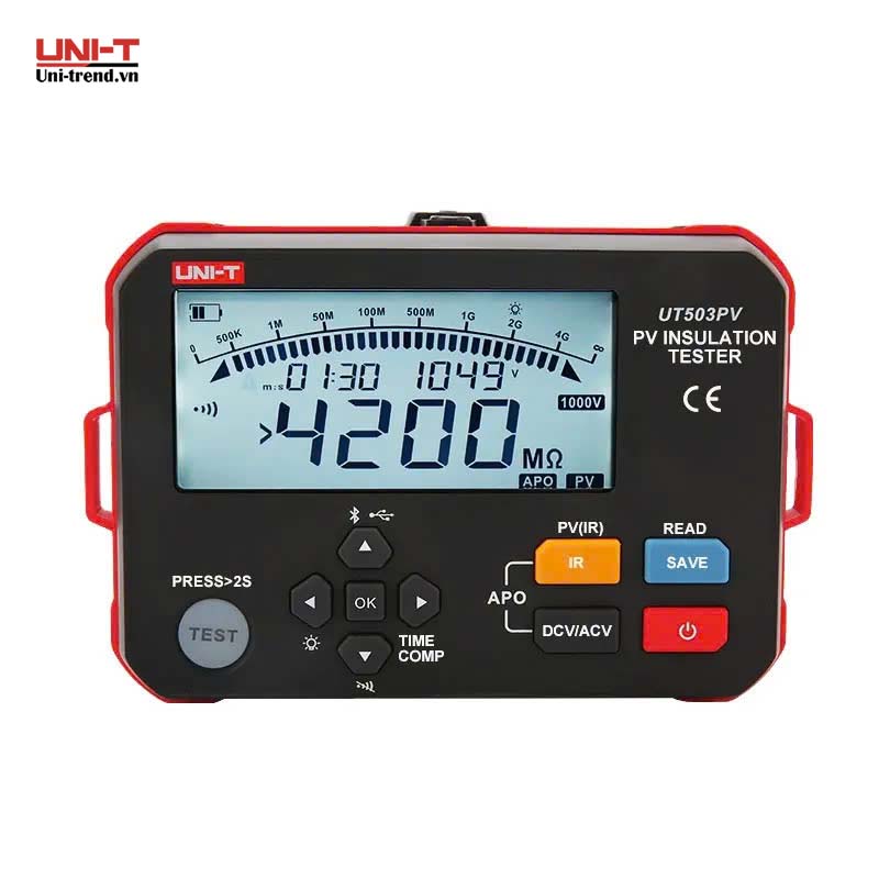 Máy đo điện trở cách điện UNI-T UT503PV (4000MΩ, IP54)