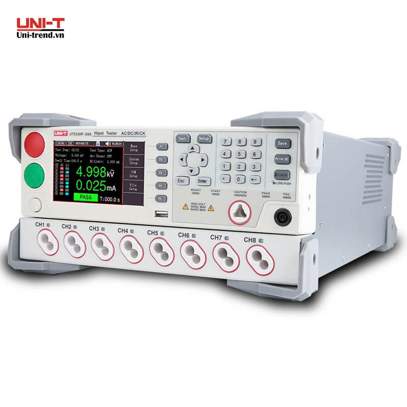 Máy kiểm tra an toàn điện UNI-T UT5320R-S8A (8CH, 0.050kV~5.000kV)