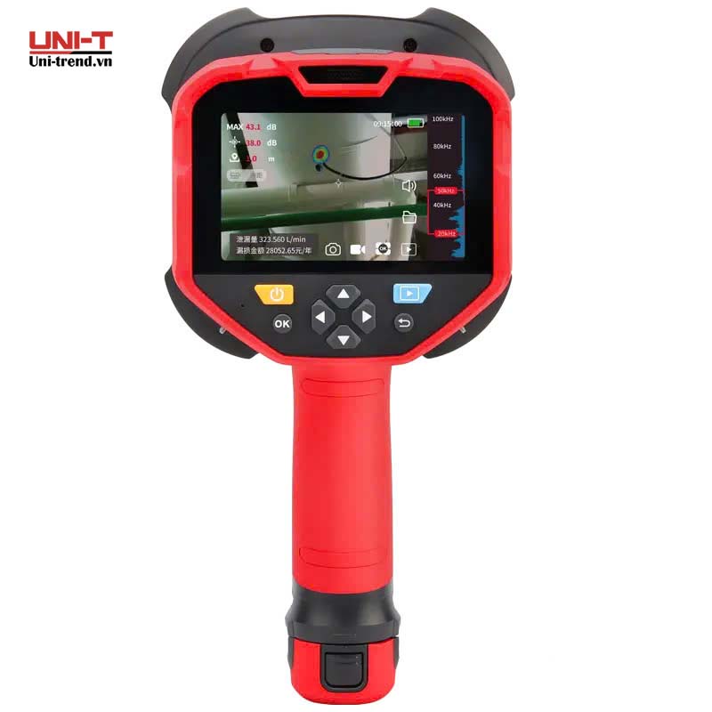 Máy phát hiện rò rỉ khí nén và phóng điện cục bộ UNI-T UT568B (2kHz~100kHz, 20dB~120dB)