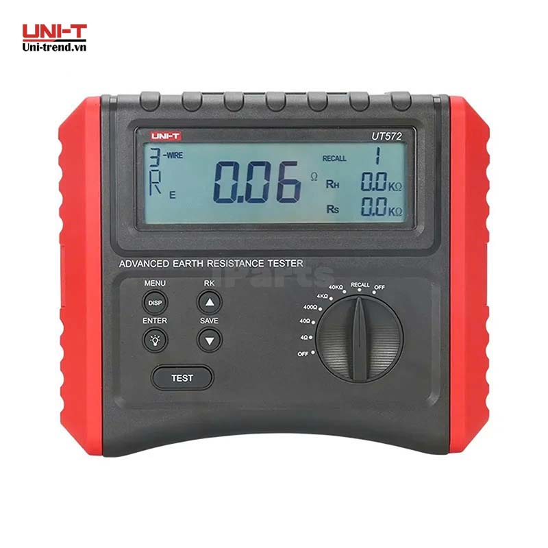 Máy đo điện trở đất, điện trở suất UNI-T UT572 (4Ω~40KΩ, 2/3/4 dây)