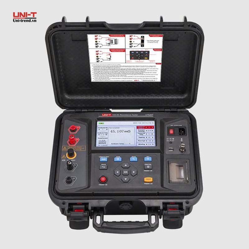 Máy đo điện trở thấp UNI-T UT620T (100μΩ~1.0000MΩ, 0.1μΩ, PC Software)