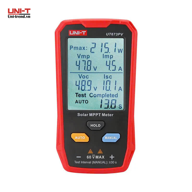 Máy đo năng lượng mặt trời UNI-T UT673PV (800W, 60V, 35A)