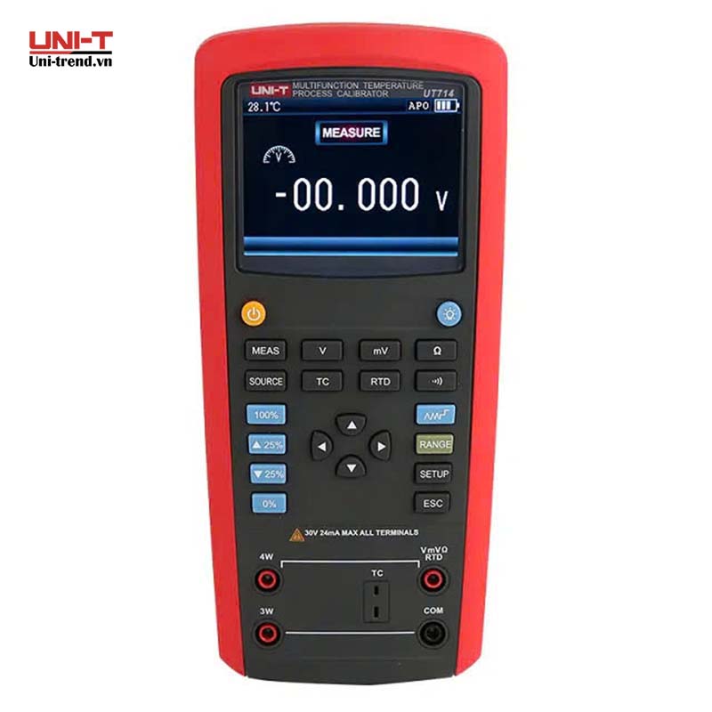 Máy hiệu chuẩn nhiệt độ đa năng UNI-T UT714 (R, S, K, E, J, T, N, B, L, U)