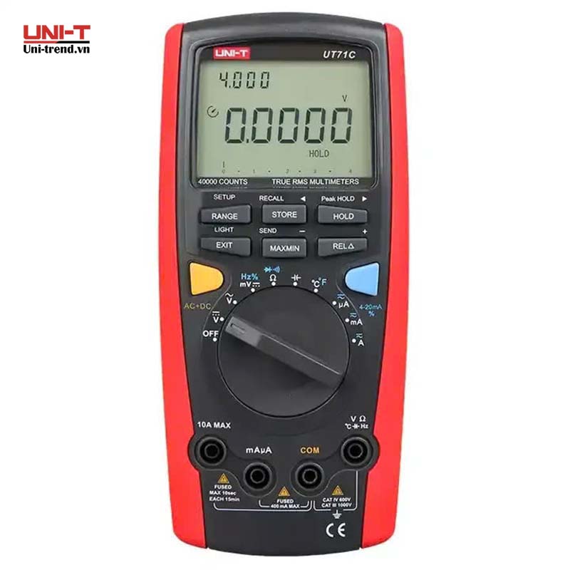 Đồng hồ vạn năng điện tử UNI-T UT71C (1000V, 10A, TrueRMS, 0.025%)