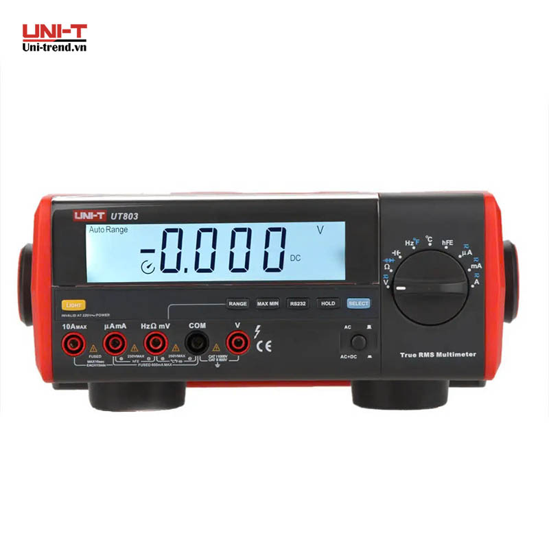 Đồng hồ vạn năng để bàn UNI-T UT803 (1000V, 10A, 0.3%, TrueRMS)