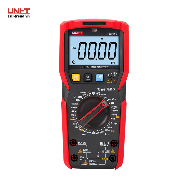 Đồng hồ vạn năng điện tử UNI-T UT89X (1000V, 20A, TrueRMS)