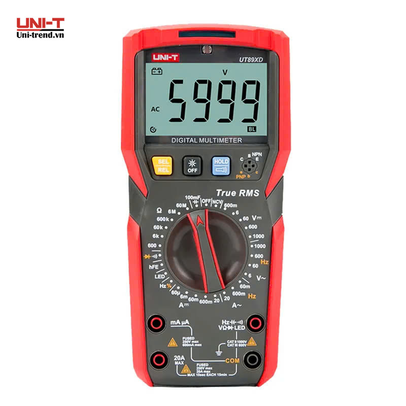 Đồng hồ vạn năng điện tử UNI-T UT89XD (1000V, 20A, TrueRMS)