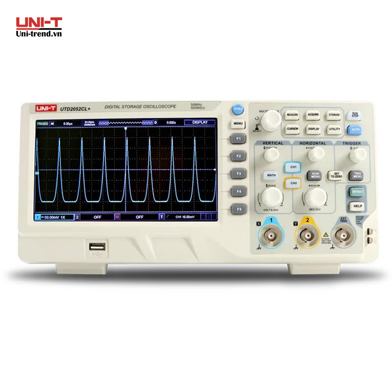 Máy hiện sóng số UNI-T UTD2052CL+ (50MHz, 2CH, 500MS/s)