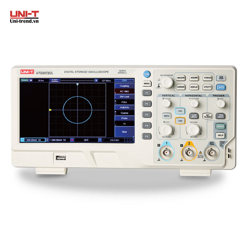 Máy hiện sóng số UNI-T UTD2072CL (70MHz, 500MSa/s, 64kpts, 2CH)