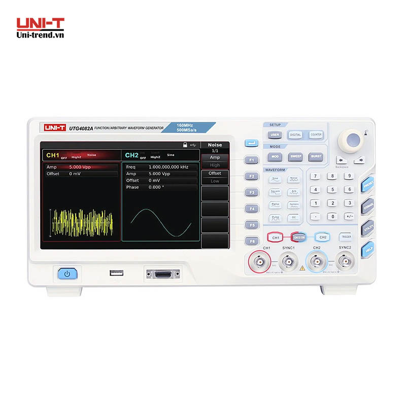 Máy phát xung UNI-T UTG4082A (80MHz, 500MS/s, 32Mpts, 2CH)