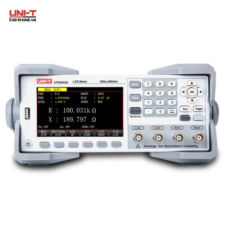 Máy đo LCR để bàn UNI-T UTR2832E (200kHz, 0.05%)