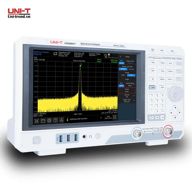 Máy phân tích phổ UNI-T UTS3015T+ (9kHz~1.5GHz)