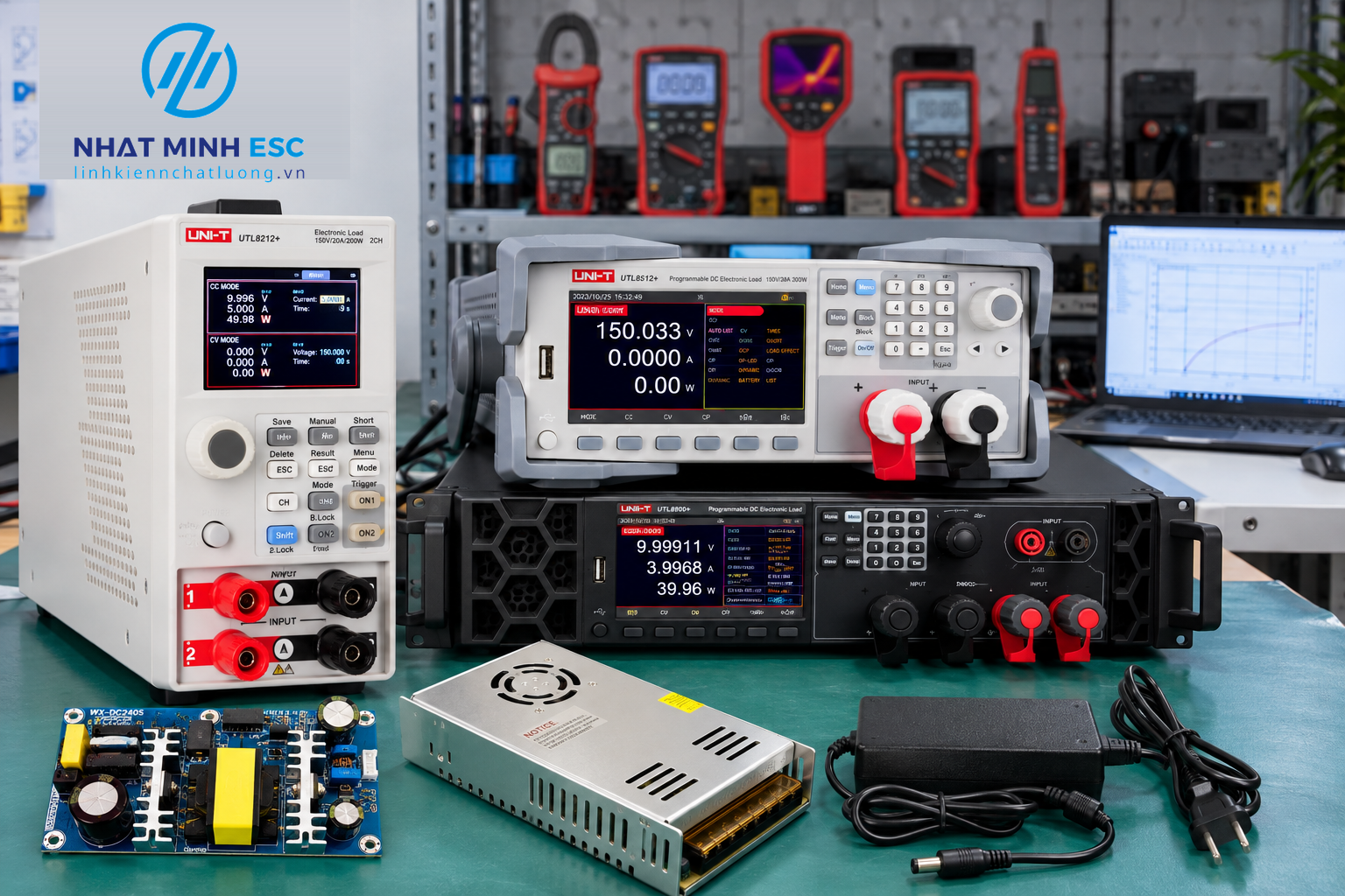 TẢI ĐIỆN TỬ DC UNI-T (DC ELECTRONIC LOAD) – THIẾT BỊ KÉO TẢI GIẢ CHÍNH HÃNG KIỂM TRA NGUỒN, PIN & ẮC QUY