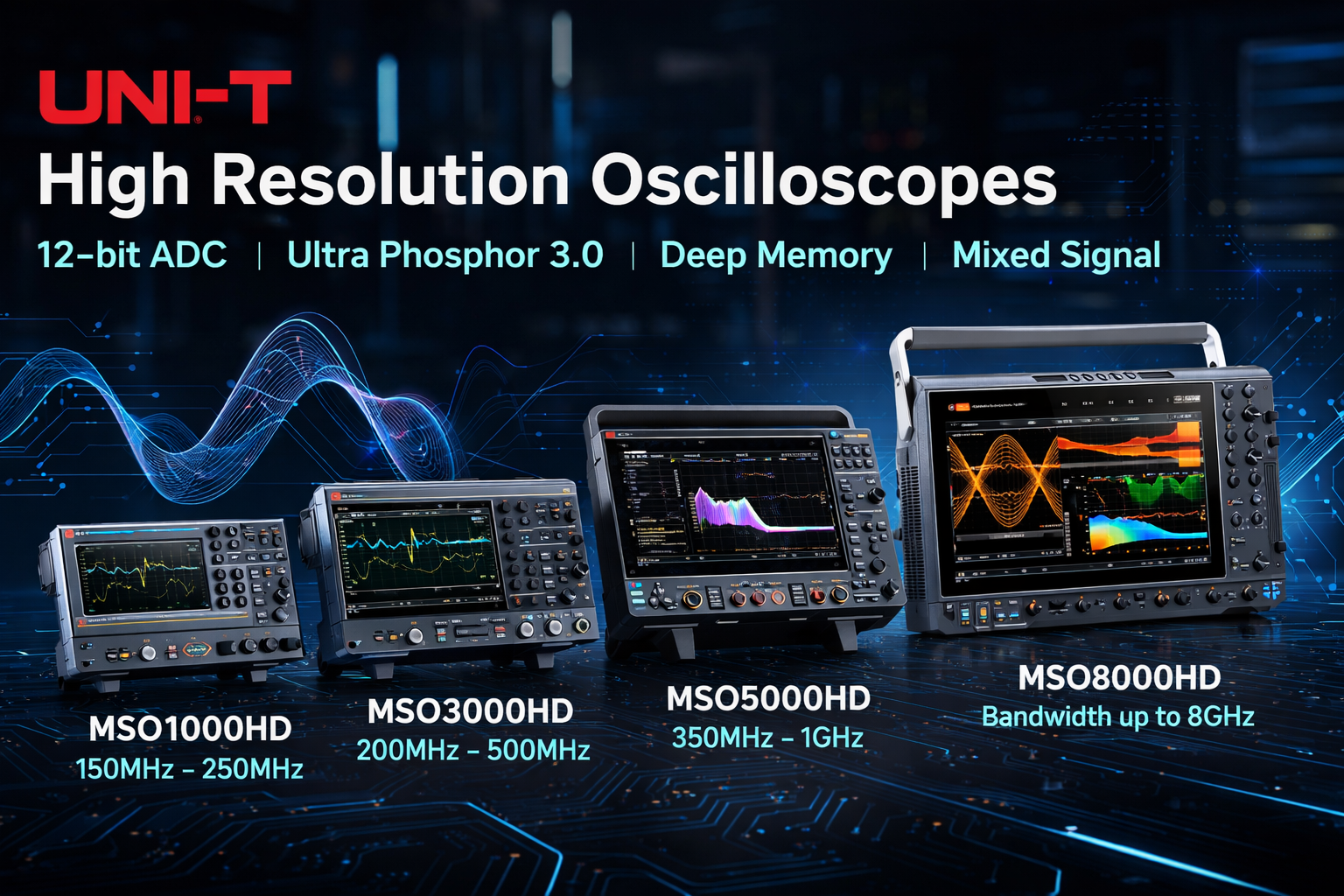 máy hiện sóng cao cấp 12 bit